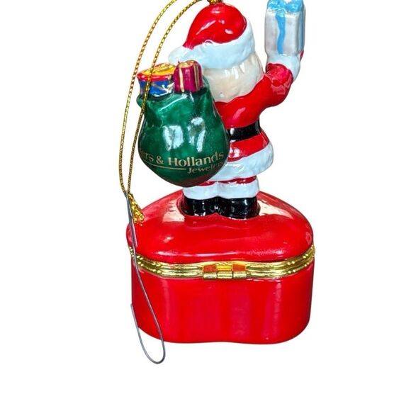 Roger & Hollands Santa Claus ring box, Christmas ornament - Picture 3 of 8